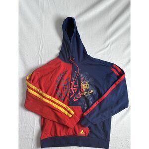Adidas Bel-Air Athletics Blue Red Pullover‎ Long Sleeve Hoodie Men's Medium *